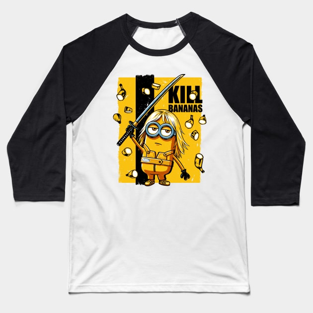 Kill bananas Baseball T-Shirt by steppeua